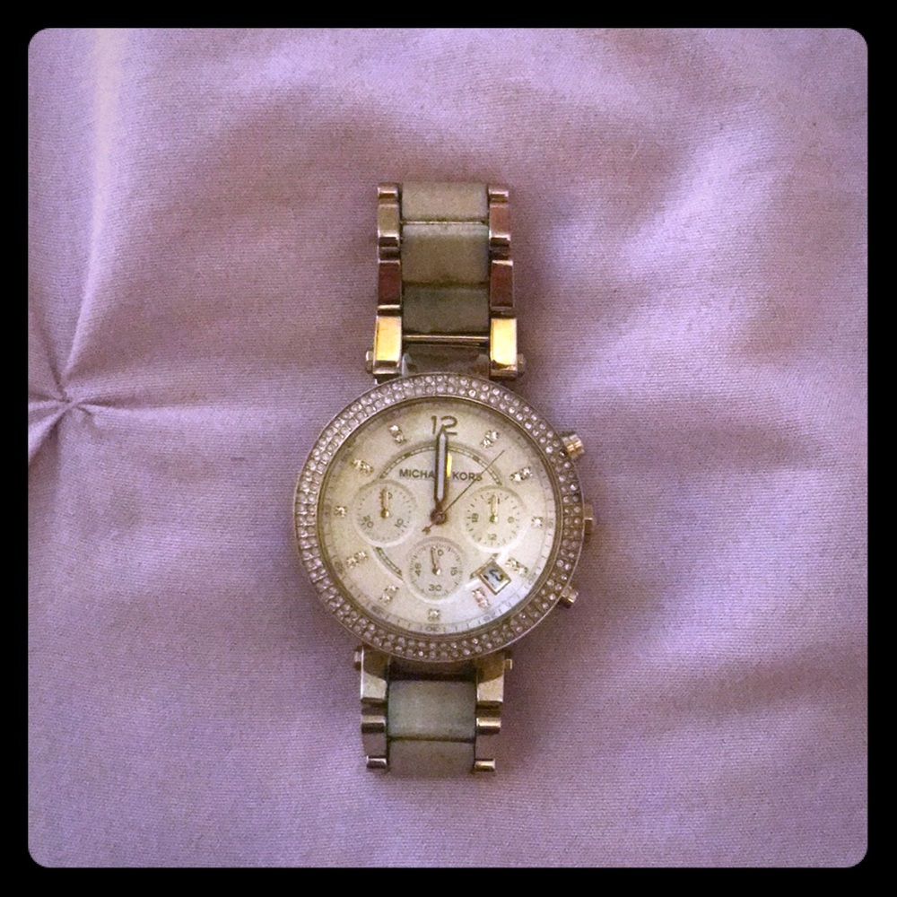 Michael Kors women’s watch with rhinestones! OBO